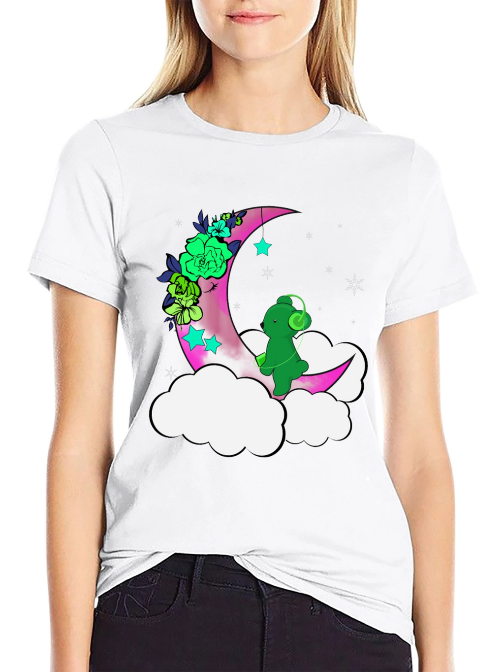 Moon & Bear T-Shirt - Relaxed Fit Graphic Tee
