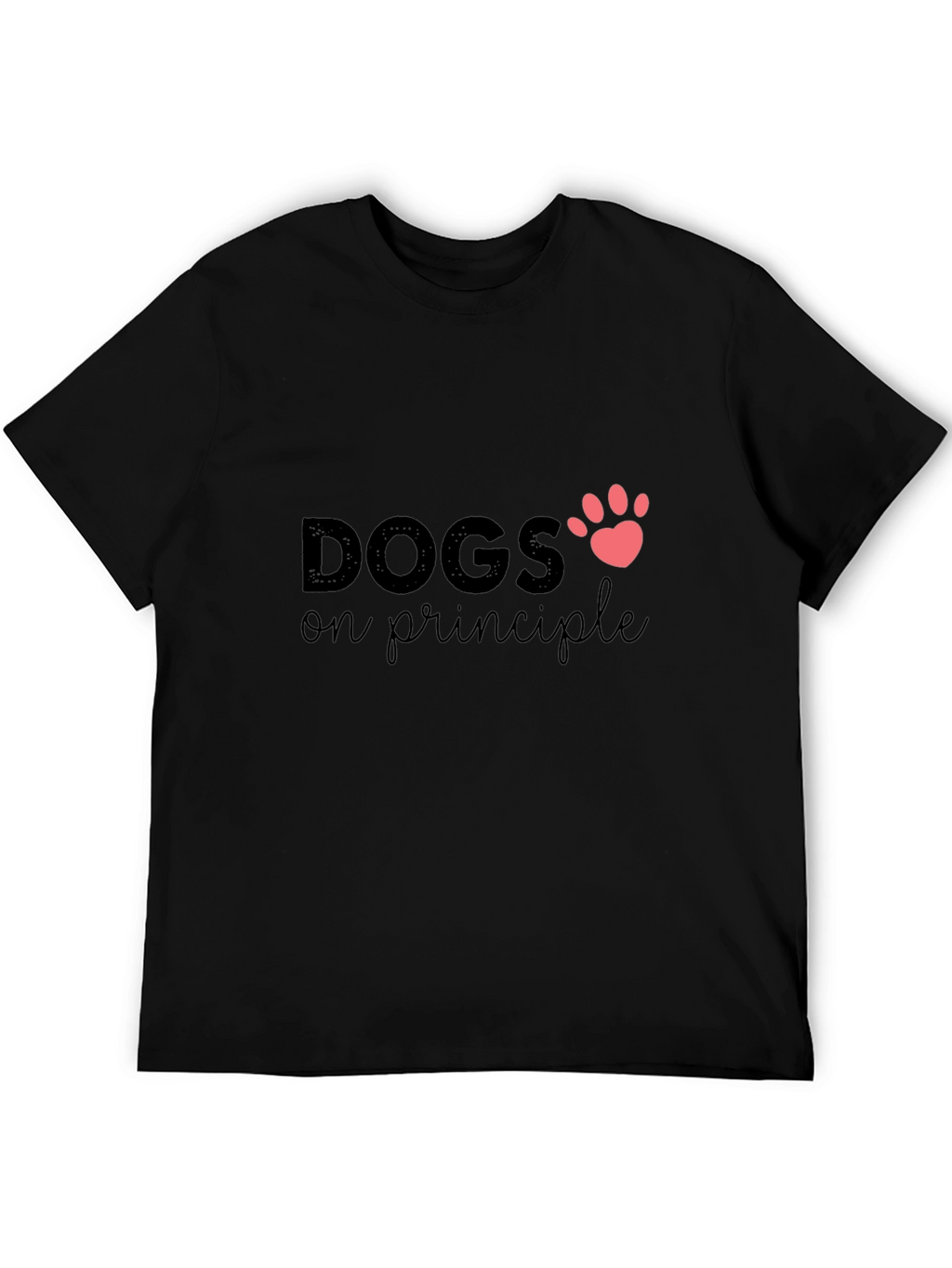 Dogs on Principle T-Shirt - Paw Print Design