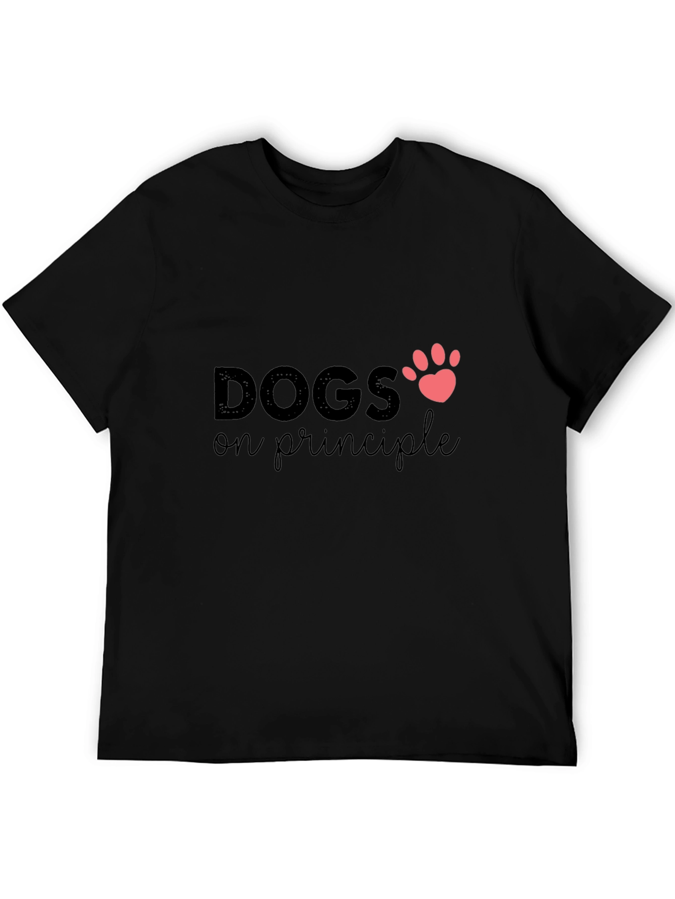 Dogs on Principle T-Shirt - Paw Print Design
