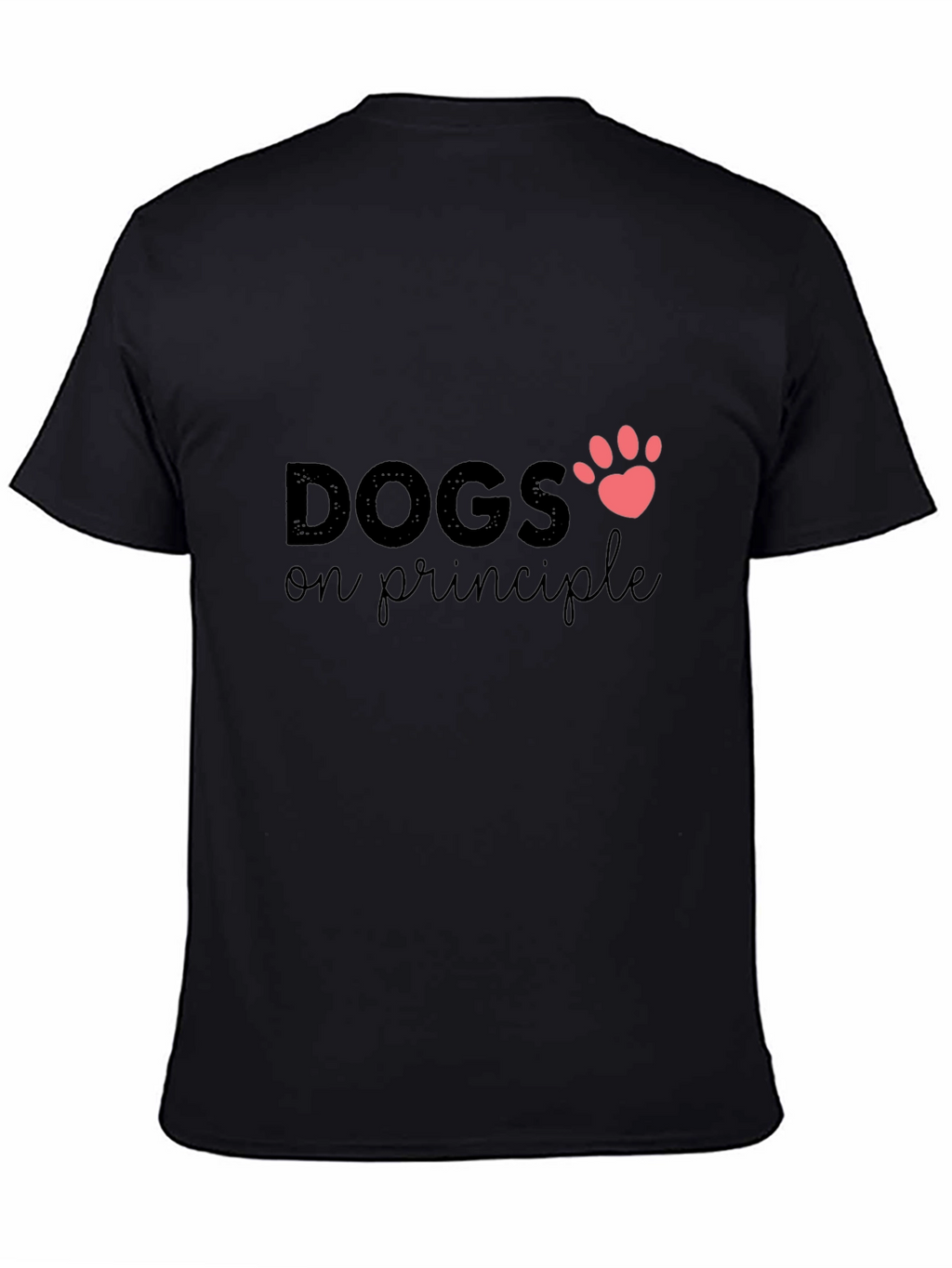 Dogs on Principle T-Shirt - Paw Print Design