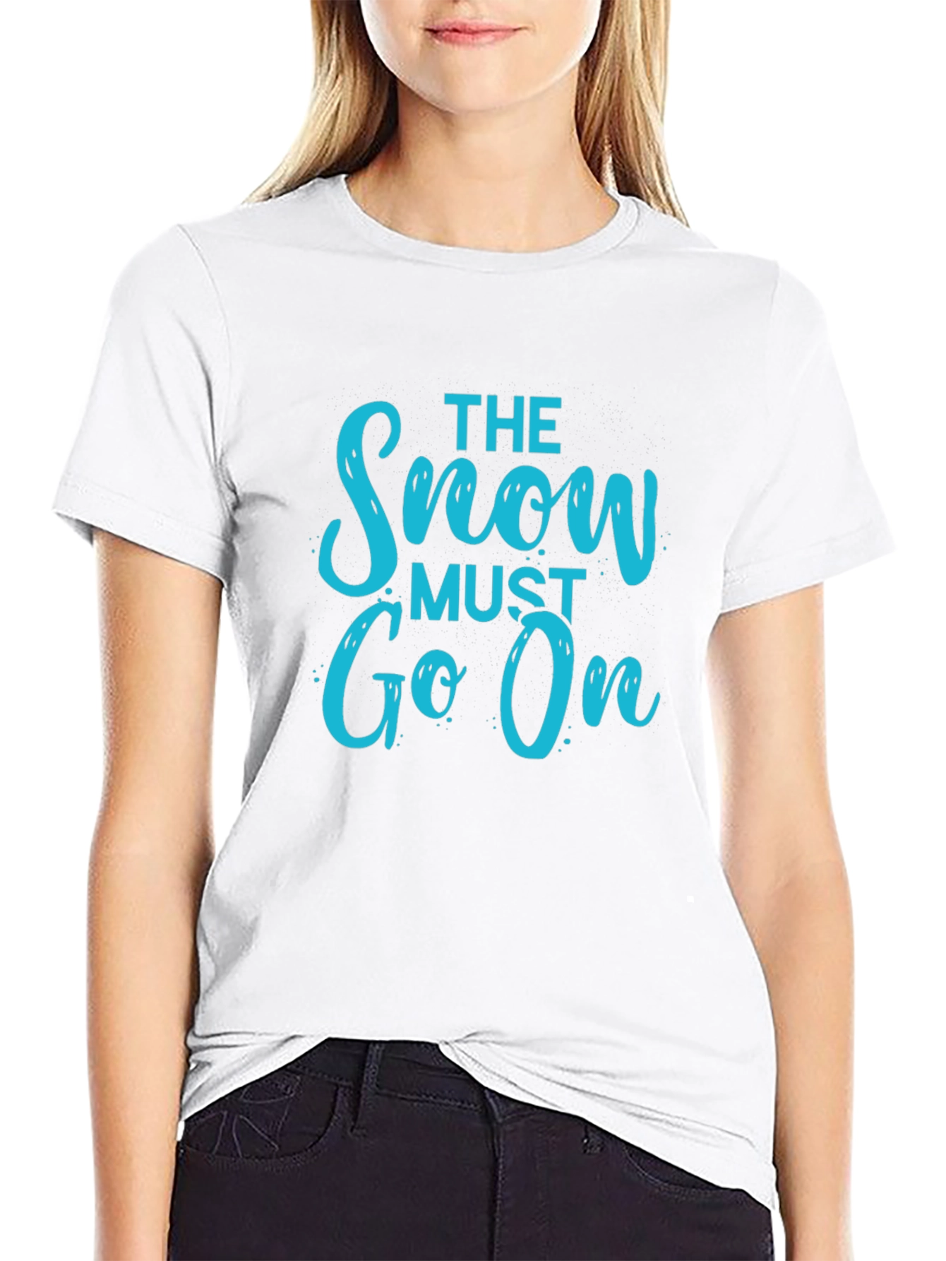 The Snow Must Go On Black T-Shirt