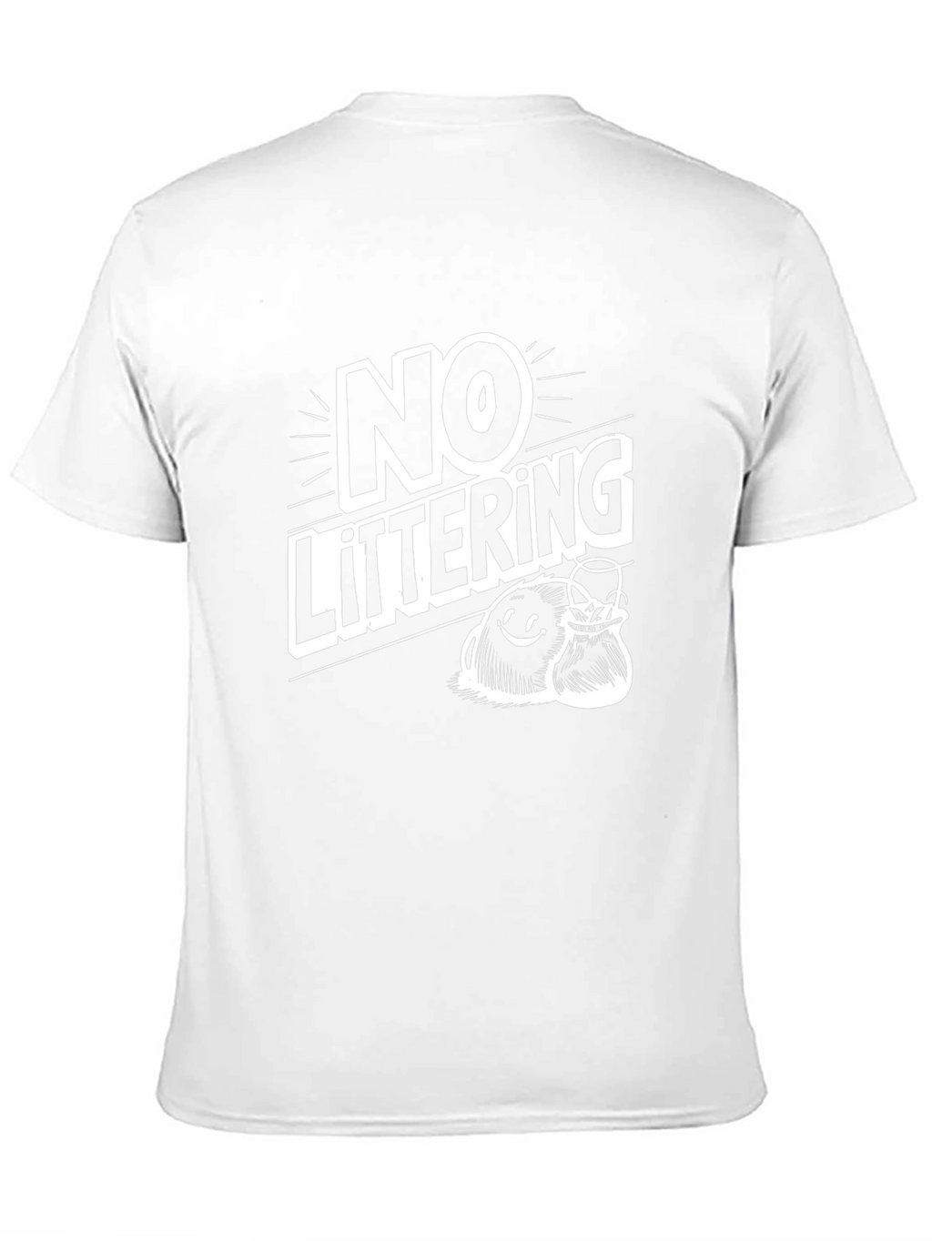No Littering Graphic Tee - Eco-Friendly Awareness T-Shirt