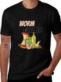 Worm Farmer Graphic Tee - Compost Humor