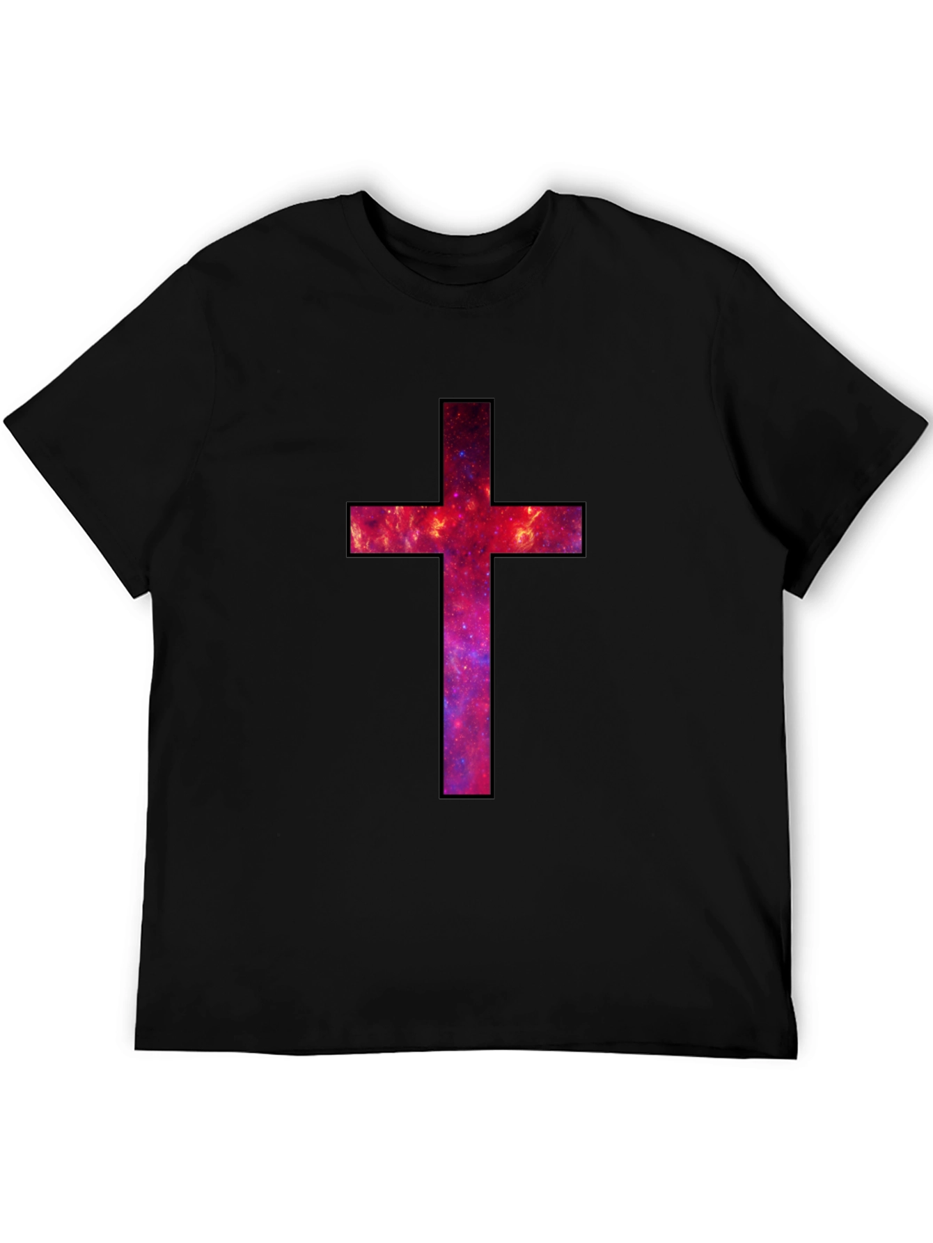 Galaxy Cross Graphic Tee - Black T-Shirt