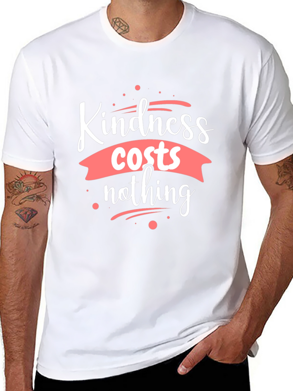 Kindness Costs Nothing Black T-Shirt