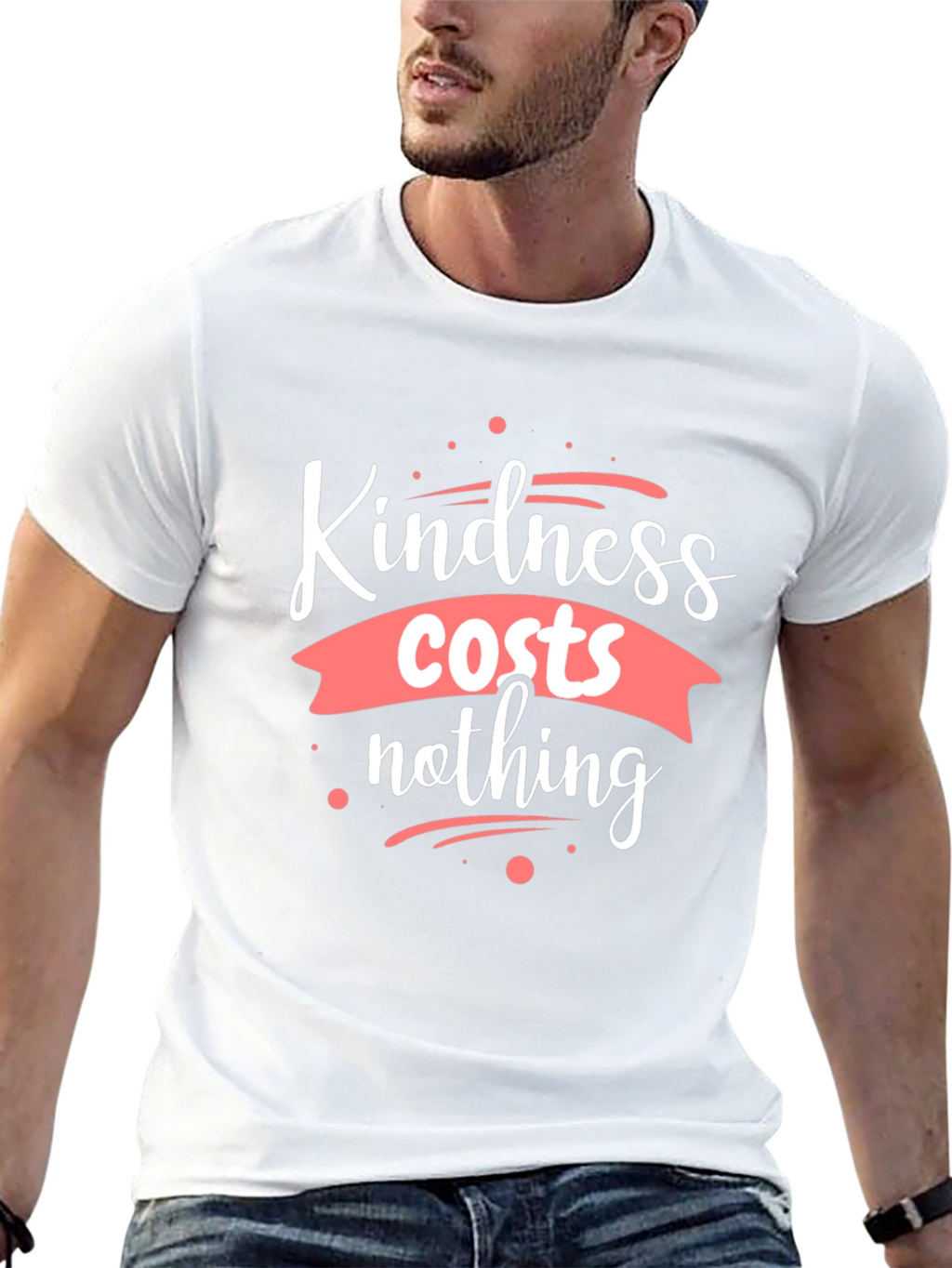 Kindness Costs Nothing Black T-Shirt