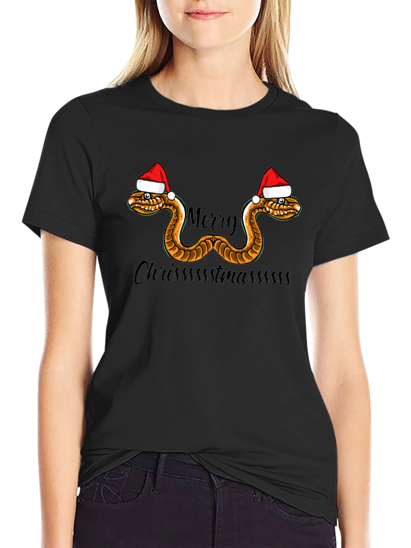 Merry Chrissstmasssss Snake T-Shirt