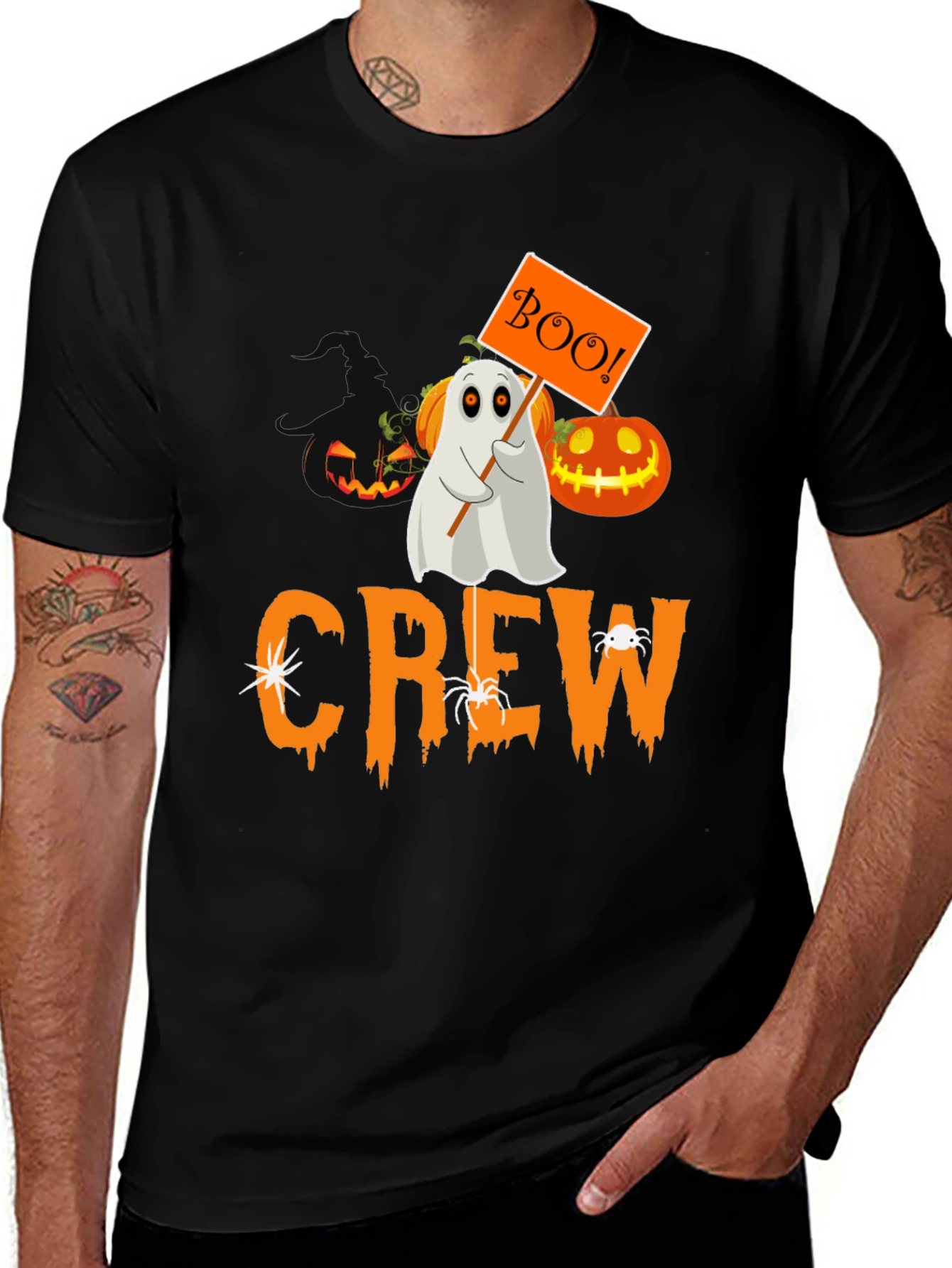 Halloween Crew Ghost Boo T-Shirt