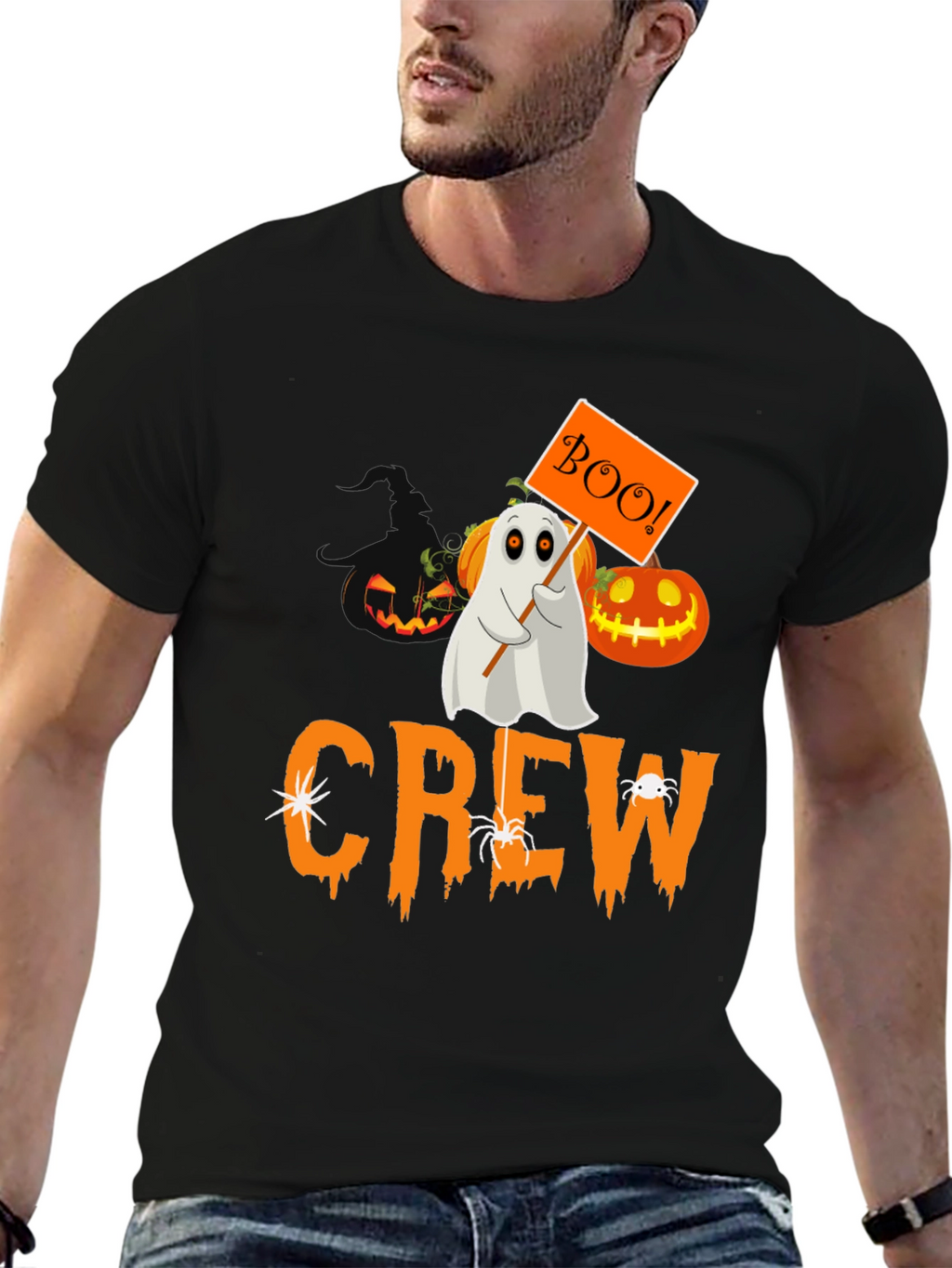 Halloween Crew Ghost Boo T-Shirt