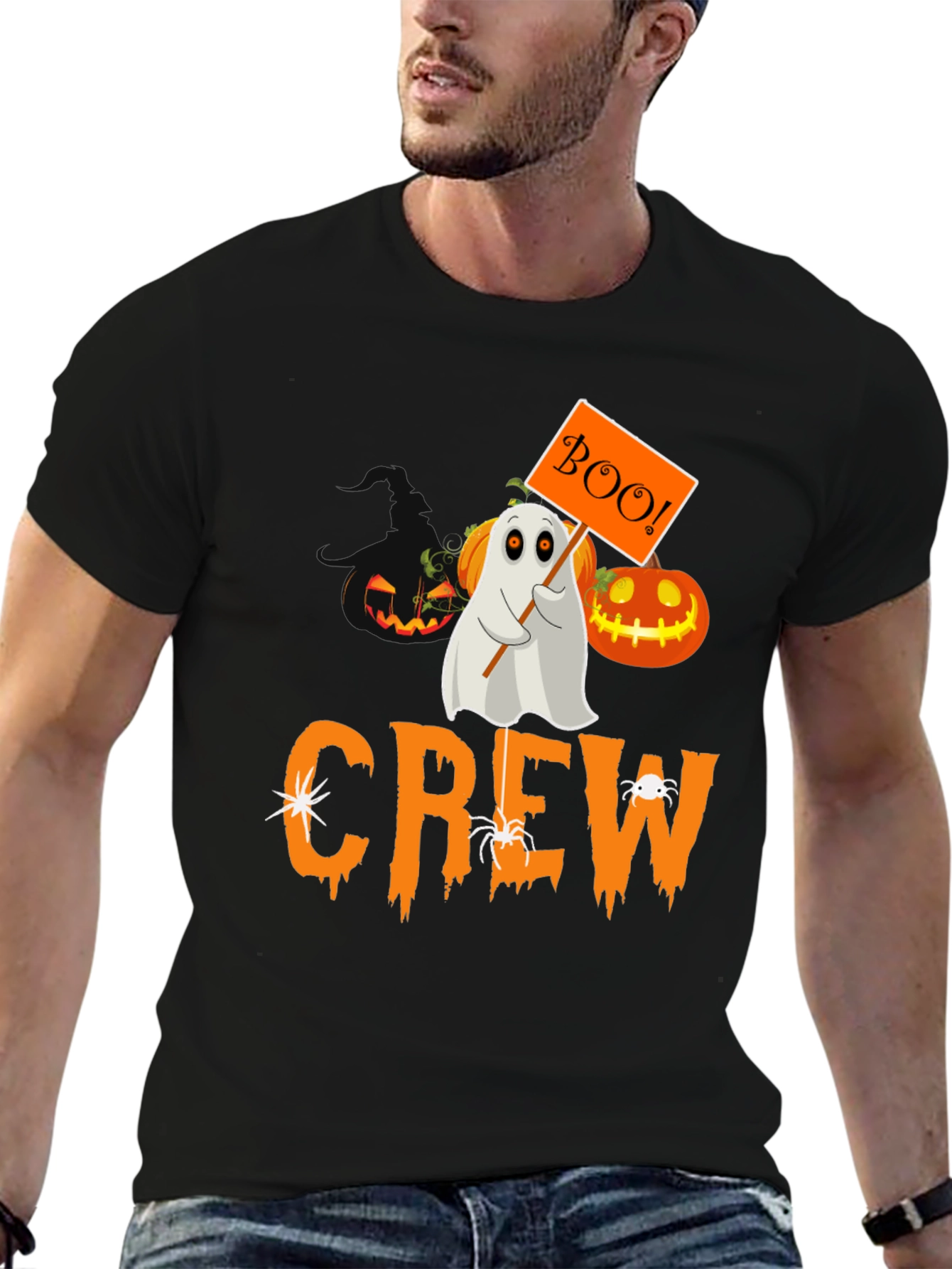 Halloween Crew Ghost Boo T-Shirt