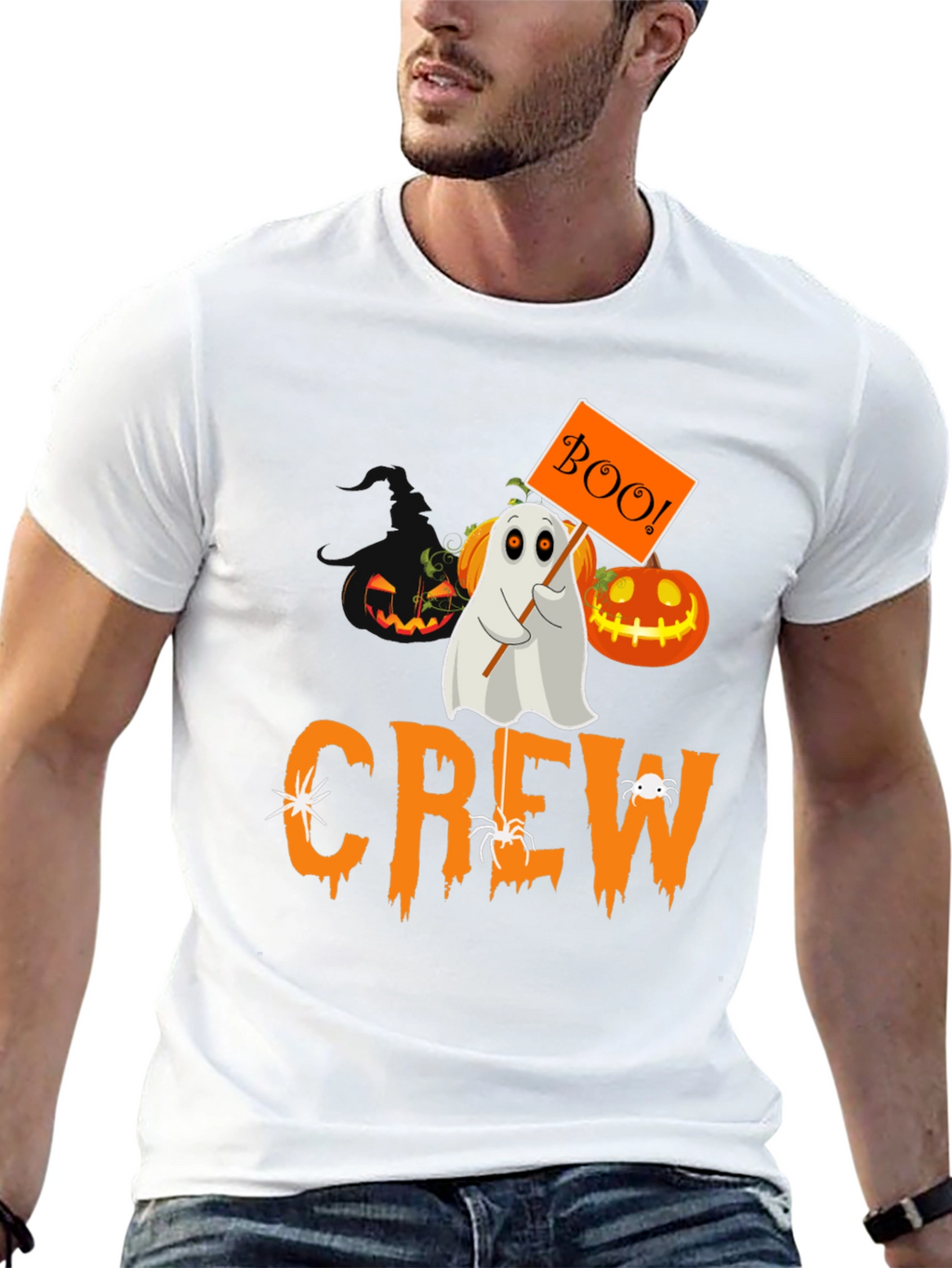 Halloween Crew Ghost Boo T-Shirt