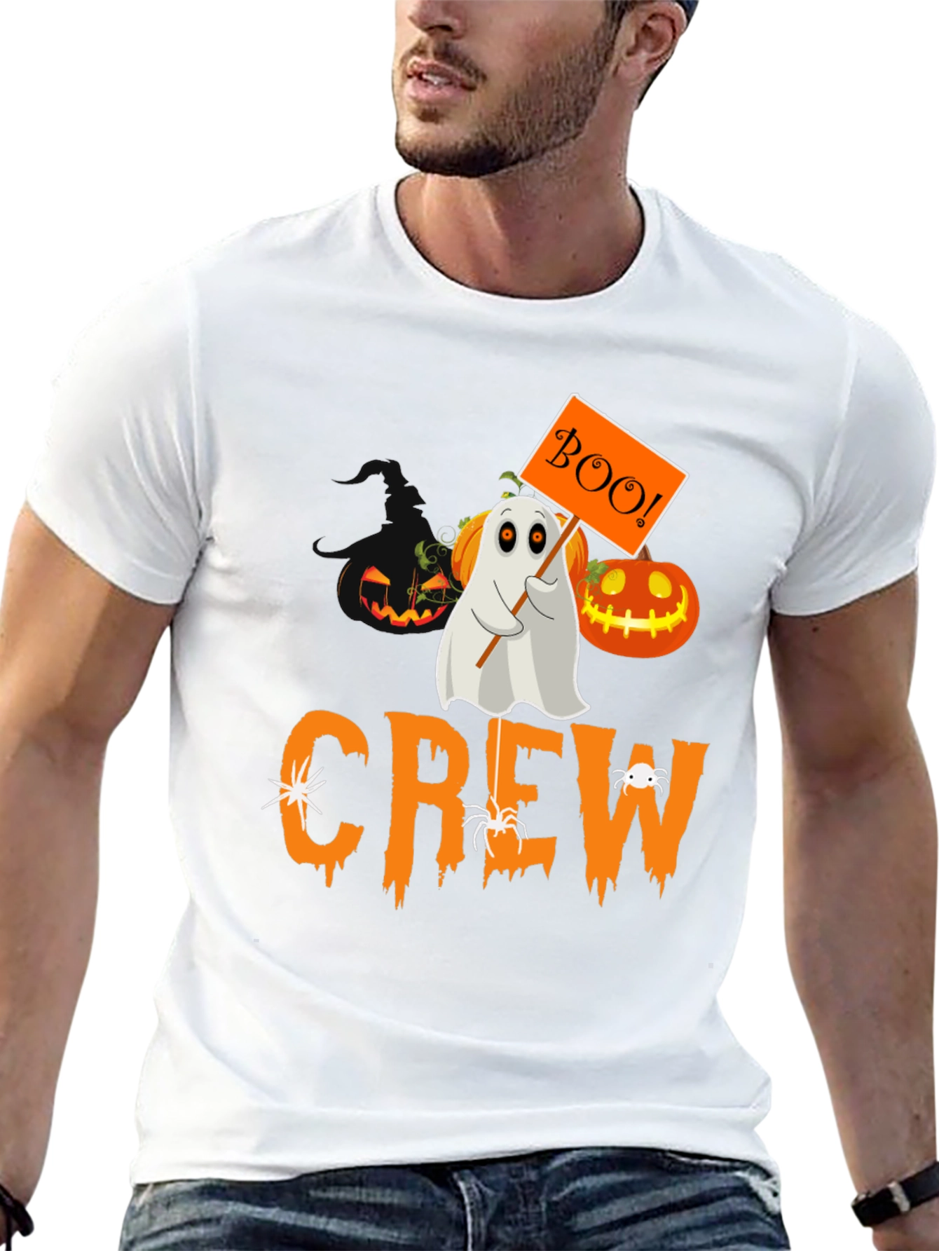 Halloween Crew Ghost Boo T-Shirt