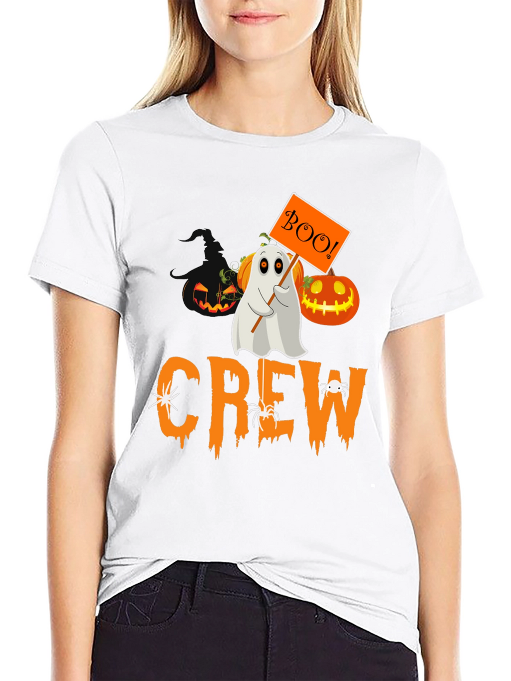 Halloween Crew Ghost Boo T-Shirt