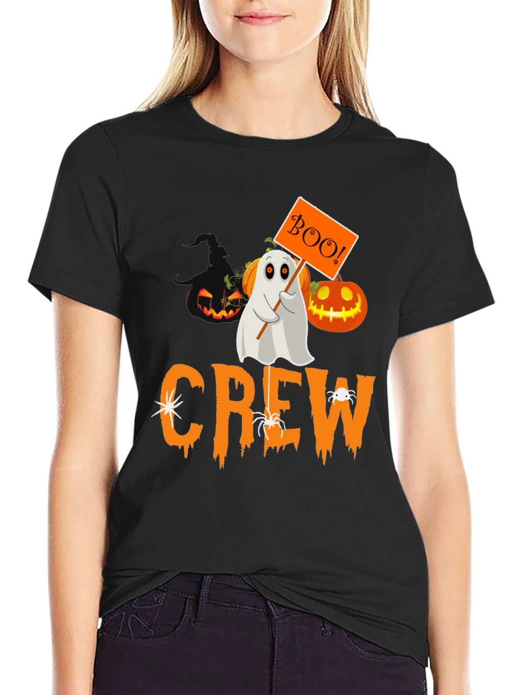 Halloween Crew Ghost Boo T-Shirt