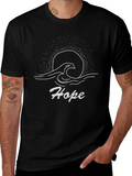 Hope Graphic Tee - Black Cotton T-Shirt