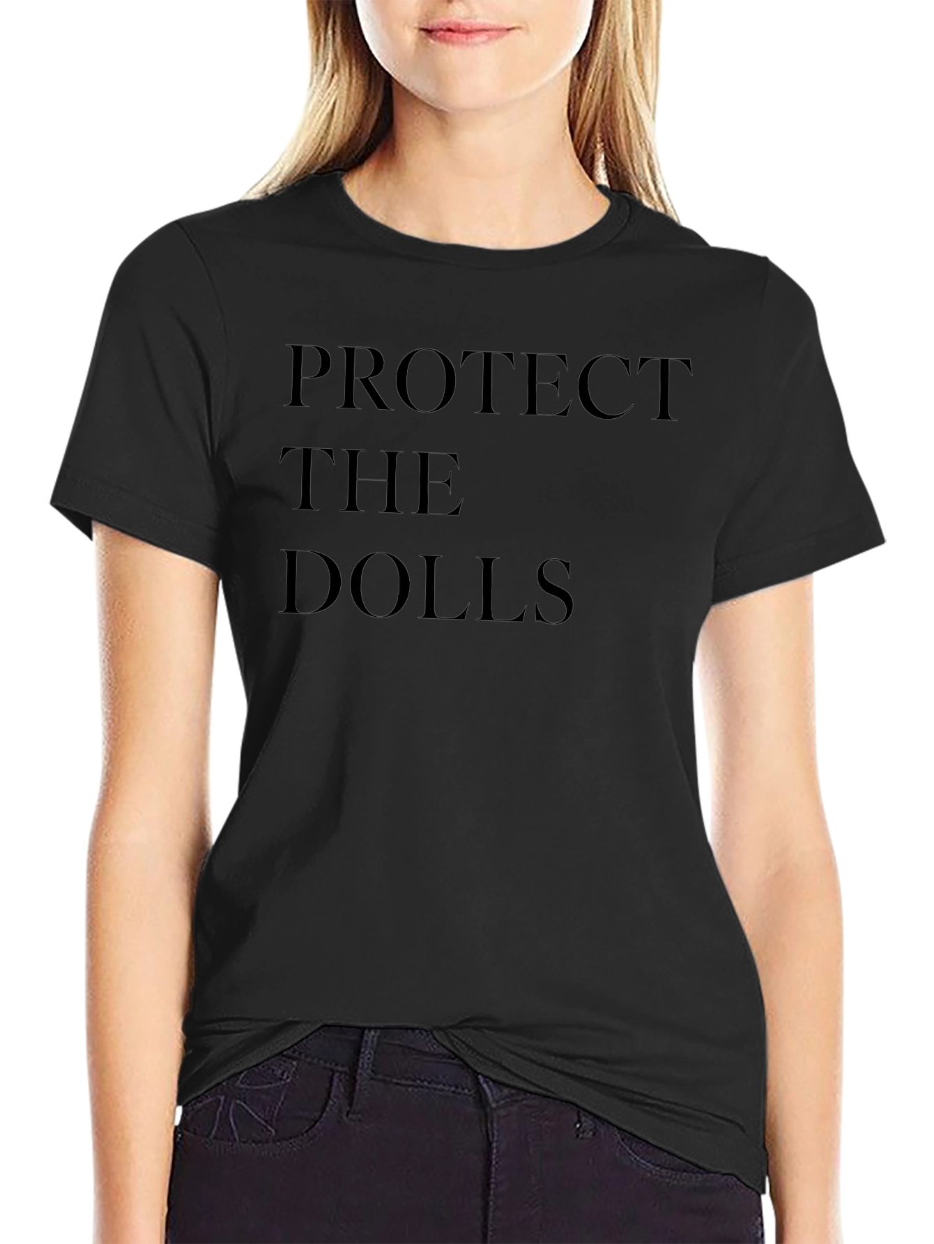 Protect the Dolls Black Graphic Tee - Unisex