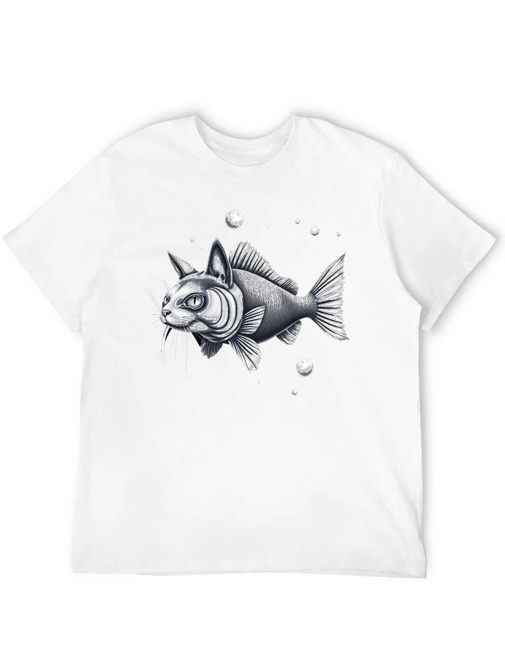 Catfish Graphic Tee - Unique Animal Hybrid Design