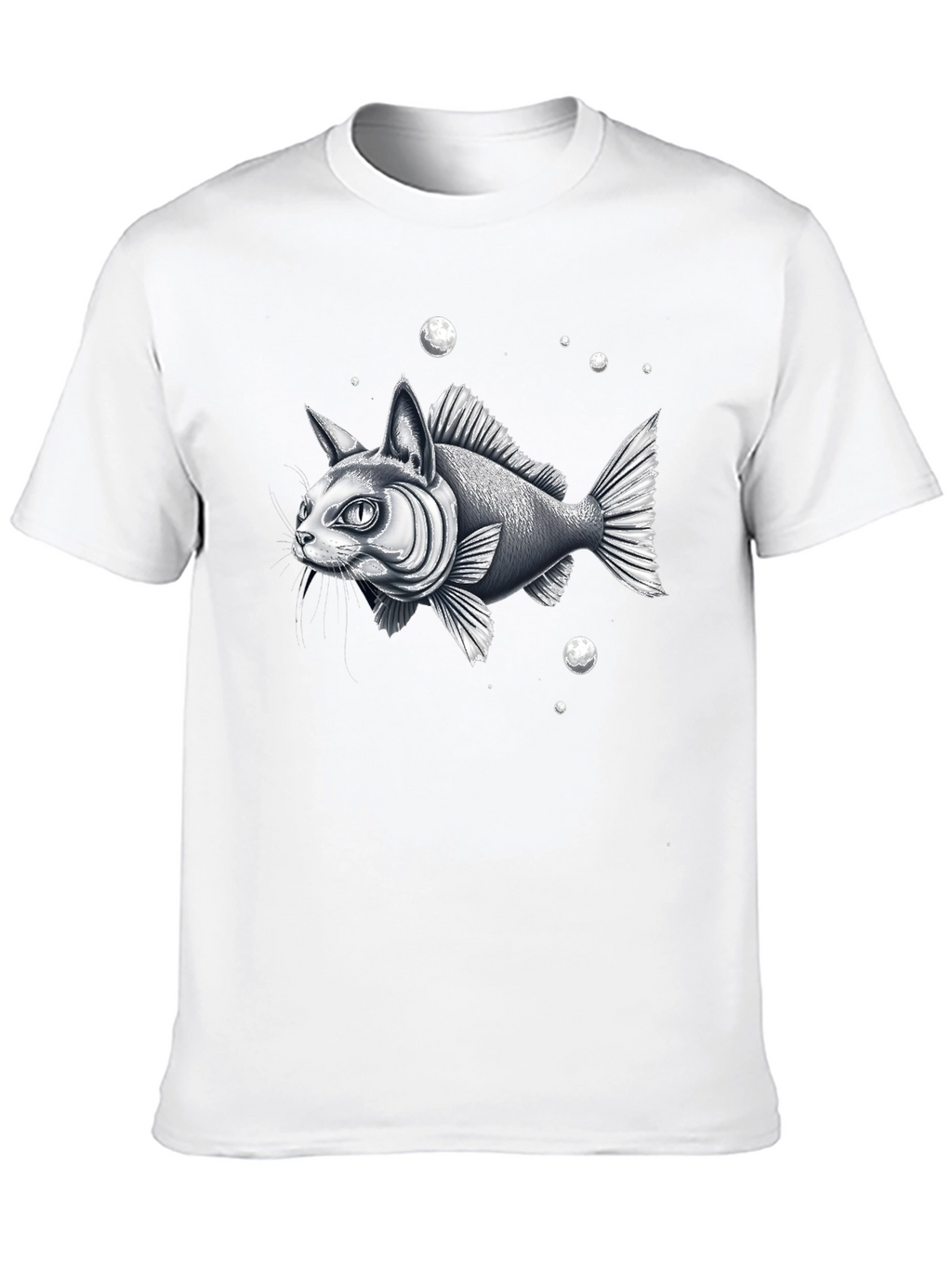 Catfish Graphic Tee - Unique Animal Hybrid Design