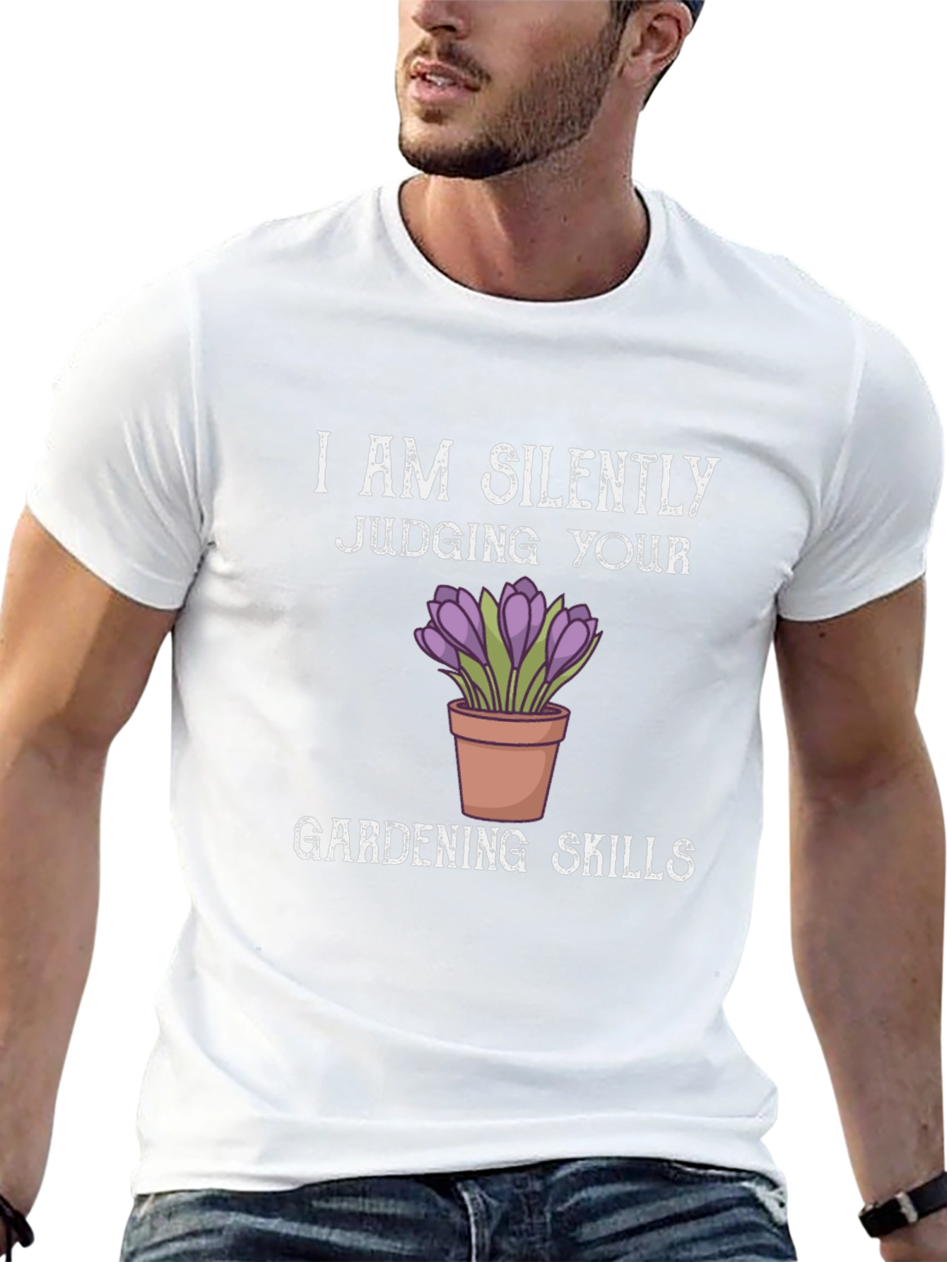 Silently Judging Gardening Skills T-Shirt