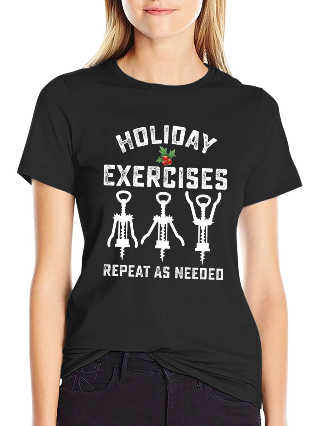 Holiday Exercises Wine Lover T-Shirt