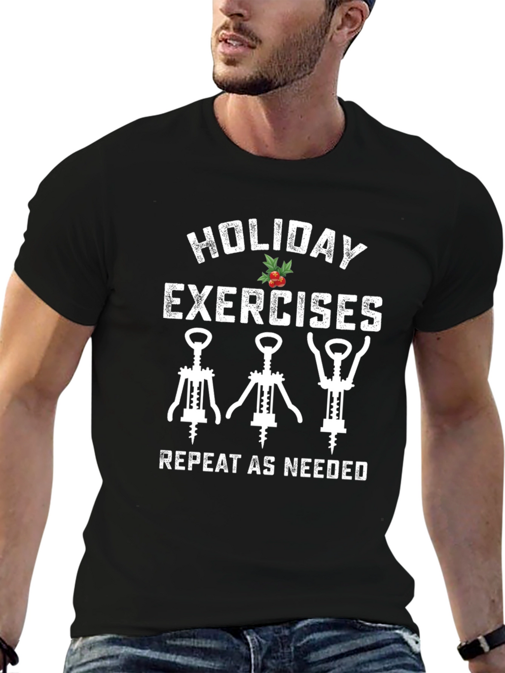 Holiday Exercises Wine Lover T-Shirt