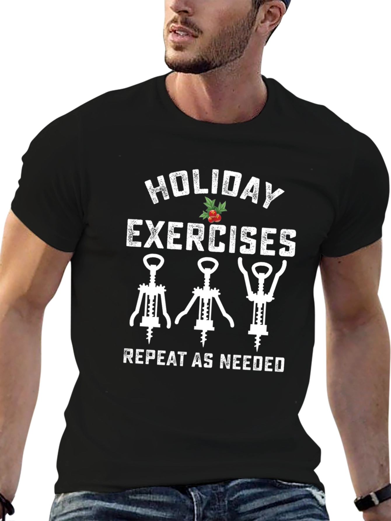 Holiday Exercises Wine Lover T-Shirt