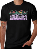 Emergency Department Floral T-Shirt