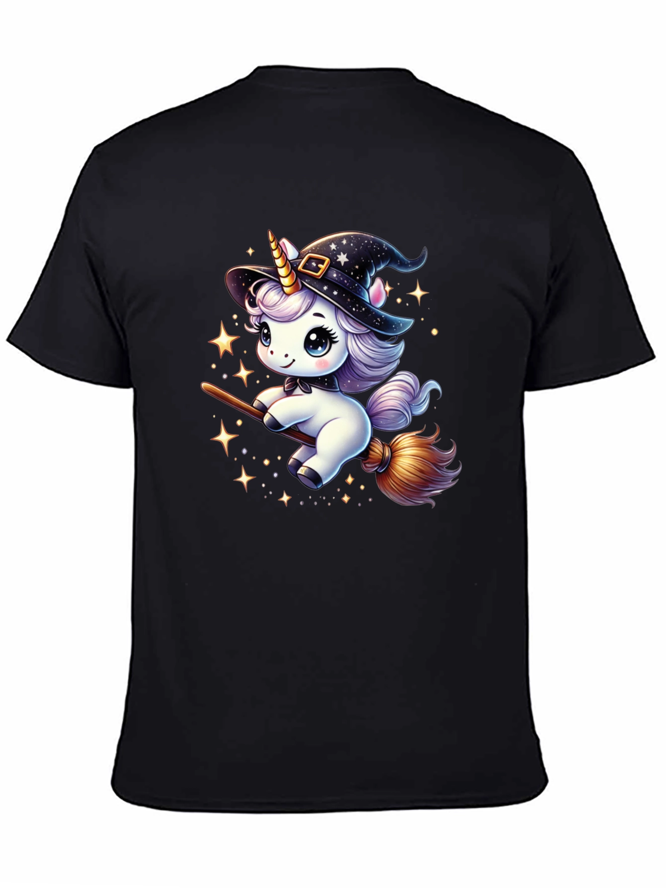 Unicorn Witch T-Shirt - Magical Halloween Style
