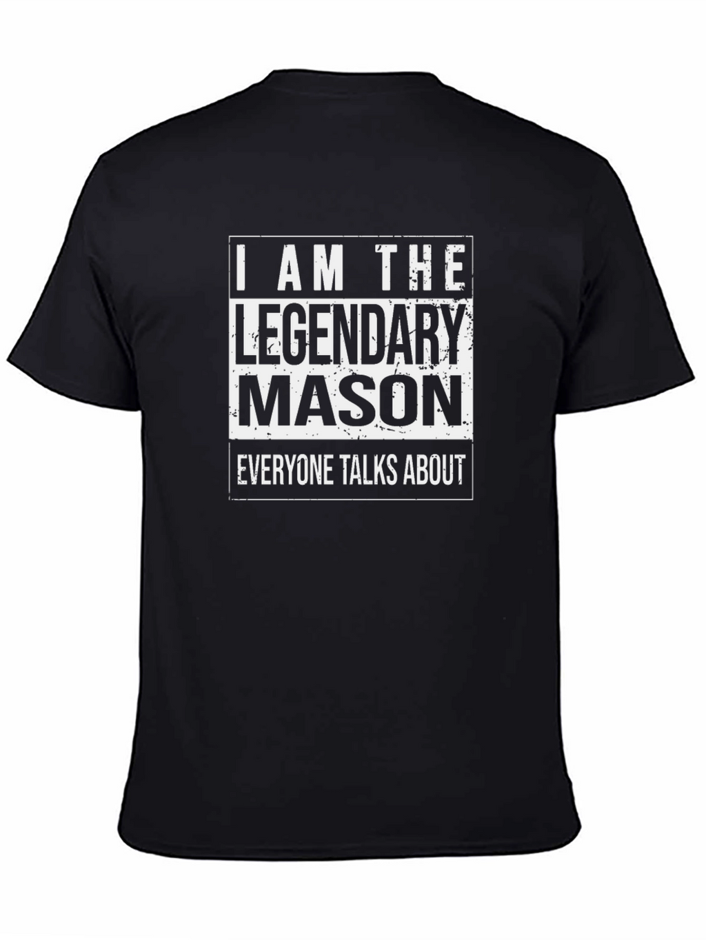Legendary Mason T-Shirt - Black Graphic Tee
