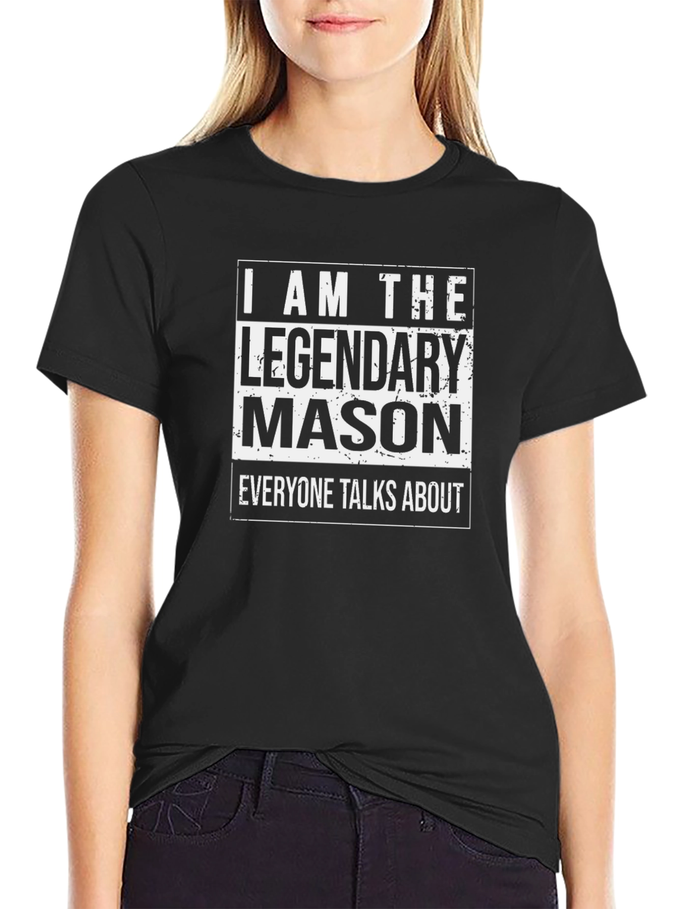 Legendary Mason T-Shirt - Black Graphic Tee