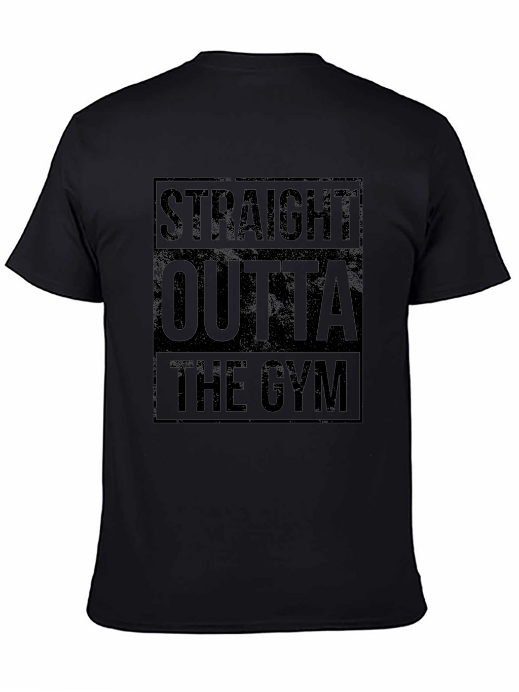Straight Outta The Gym Black T-Shirt