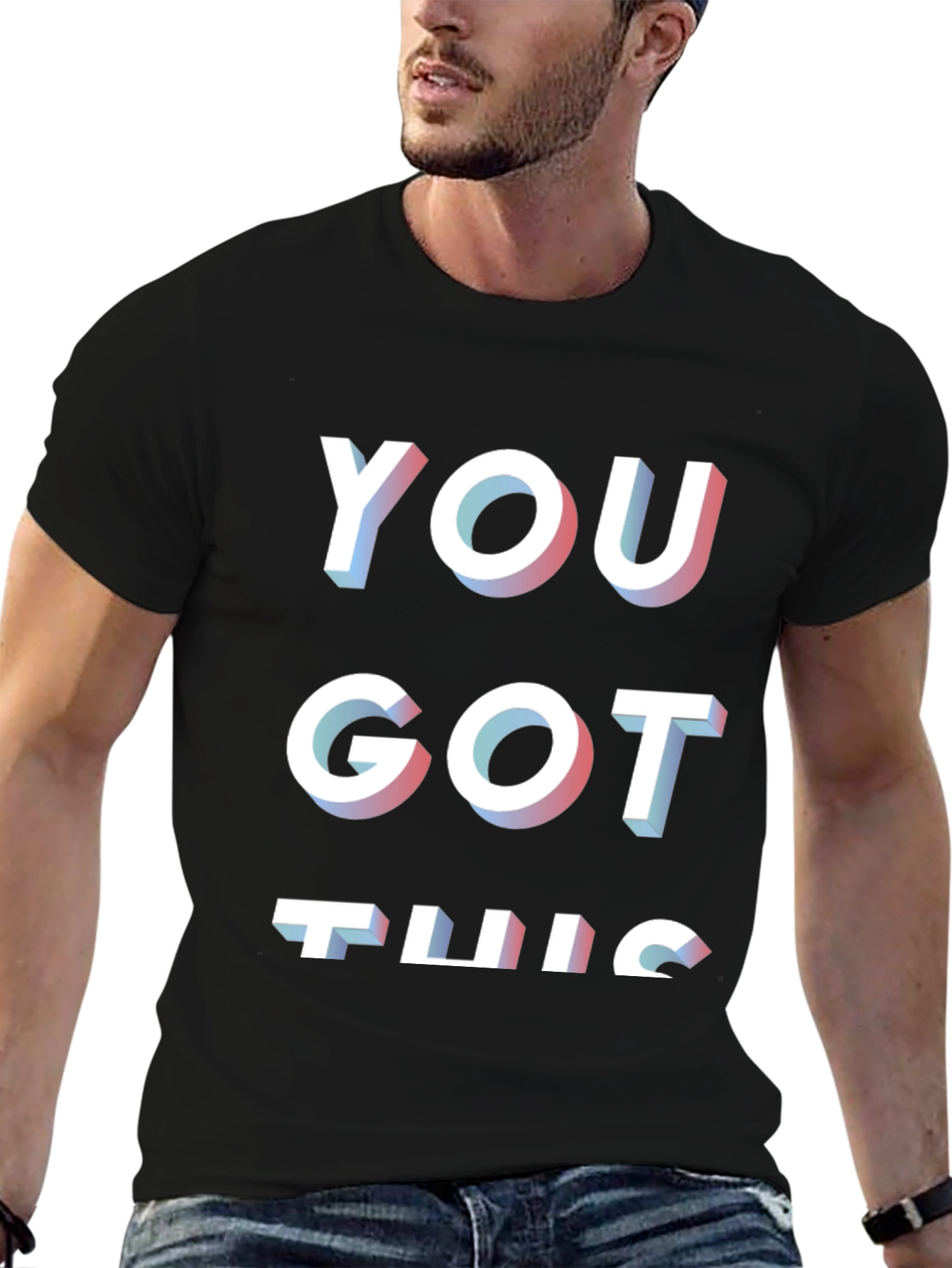 You Got This Black Graphic T-Shirt
