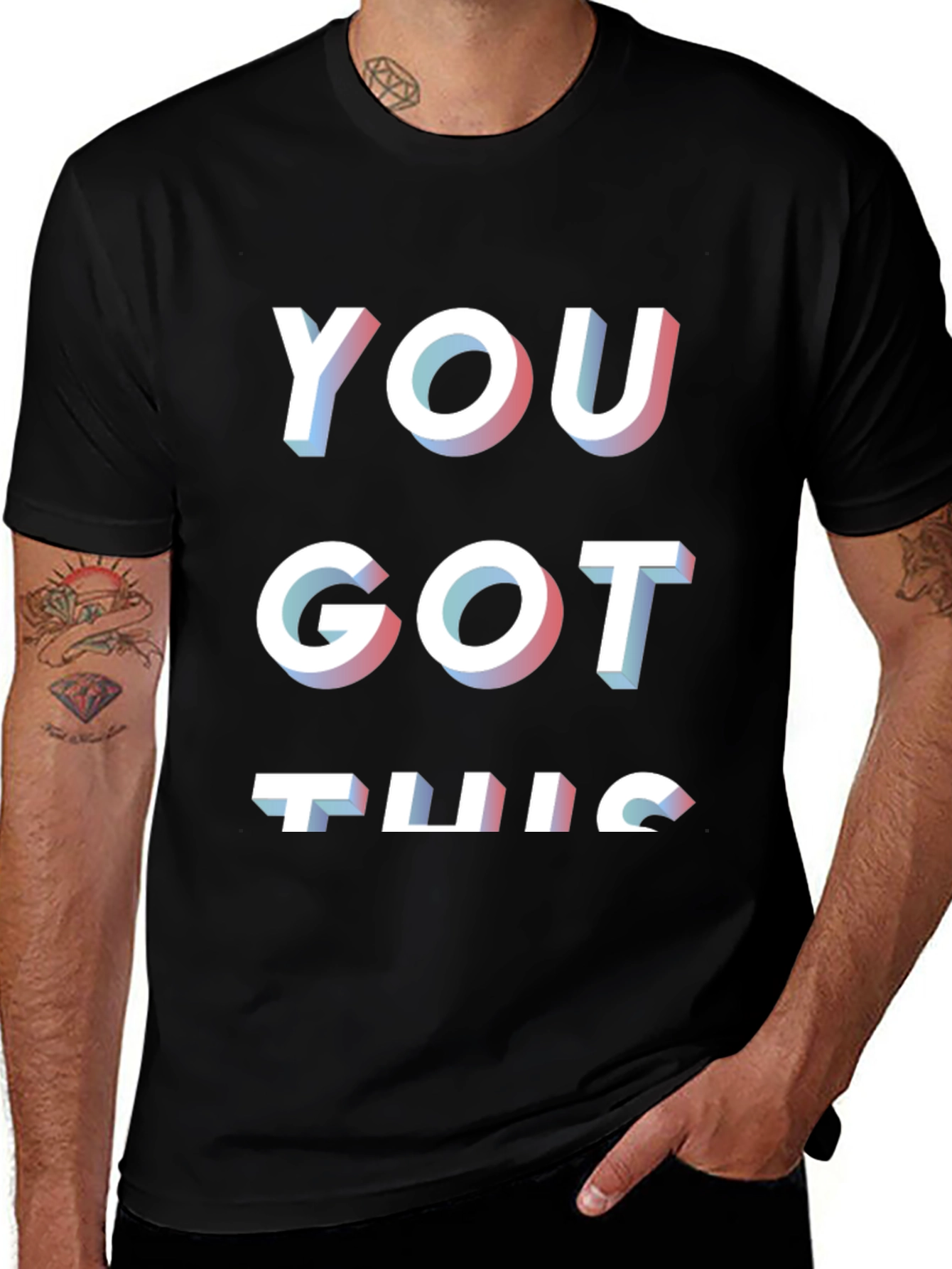 You Got This Black Graphic T-Shirt