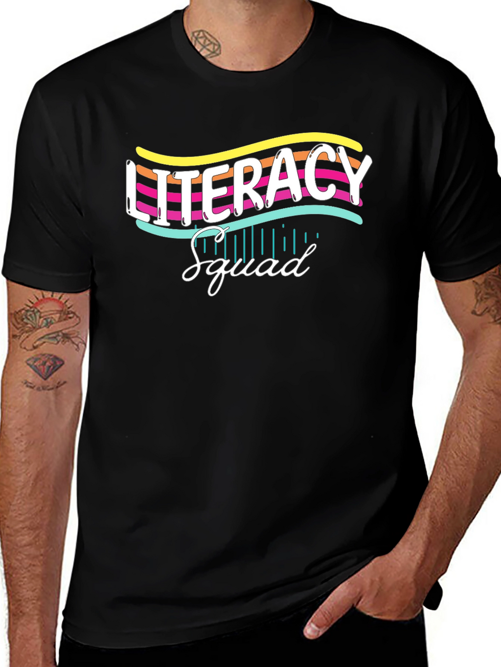 Literacy Squad Graphic T-Shirt