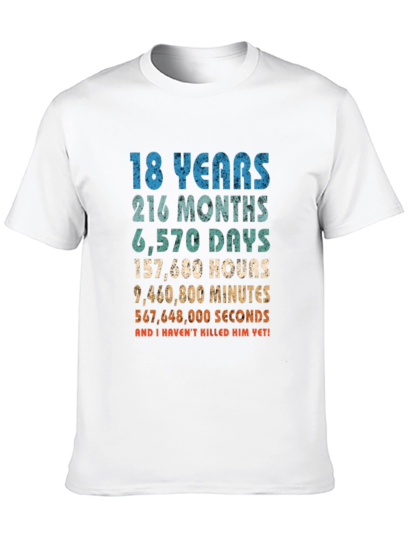 18 Years & Counting Funny Graphic T-Shirt