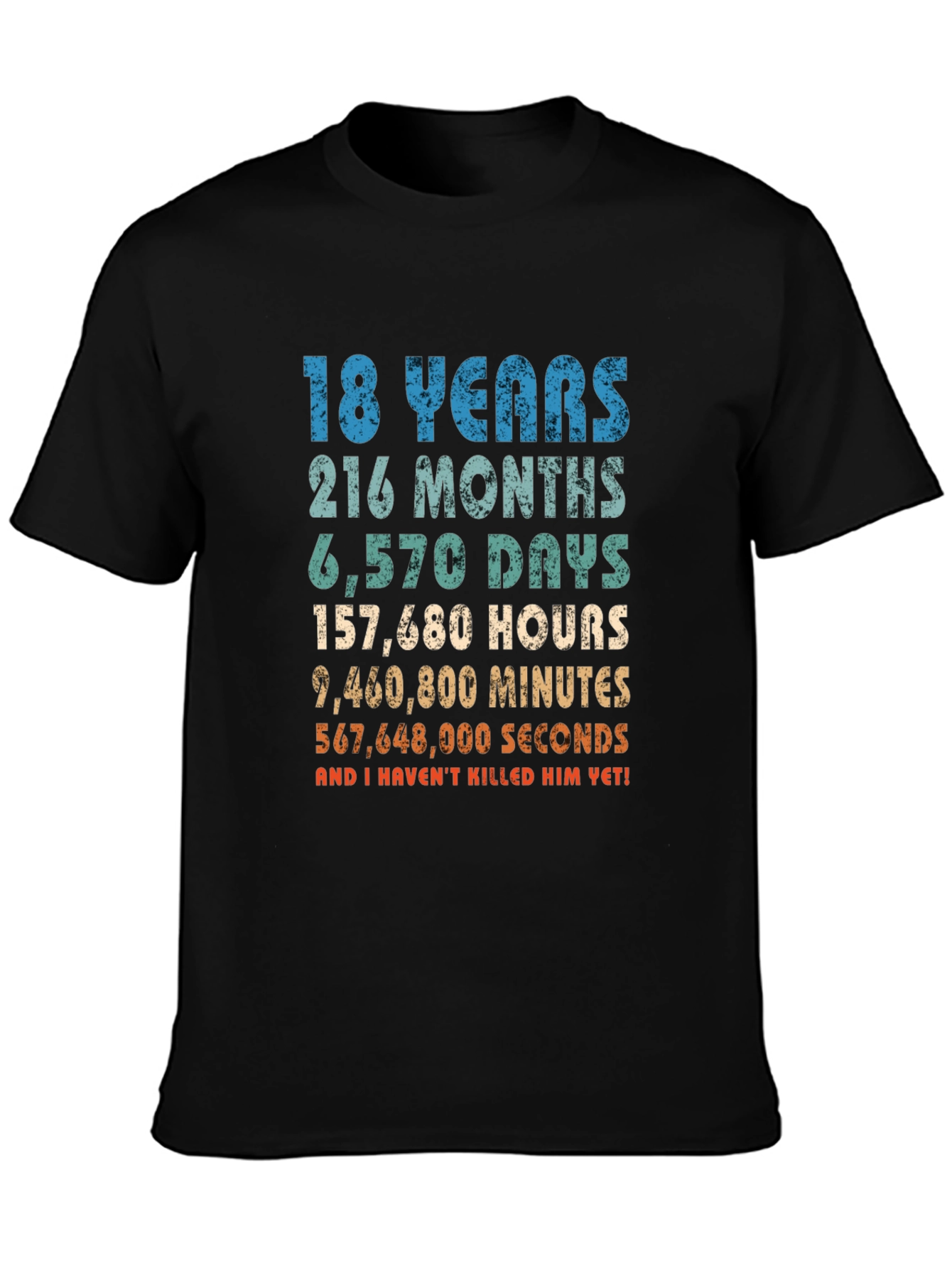 18 Years & Counting Funny Graphic T-Shirt