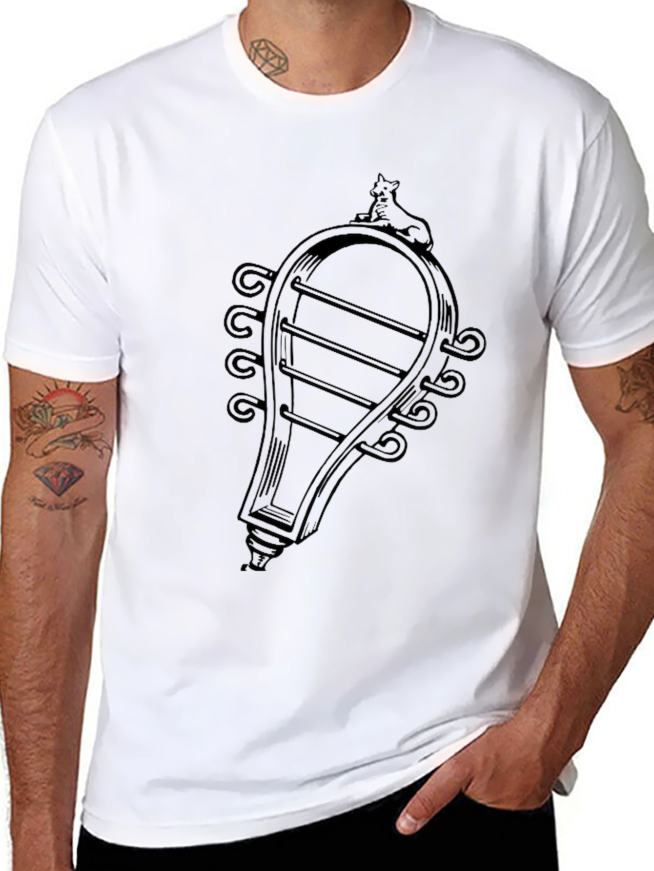 Novelty Rollercoaster Ride Cat T-Shirt
