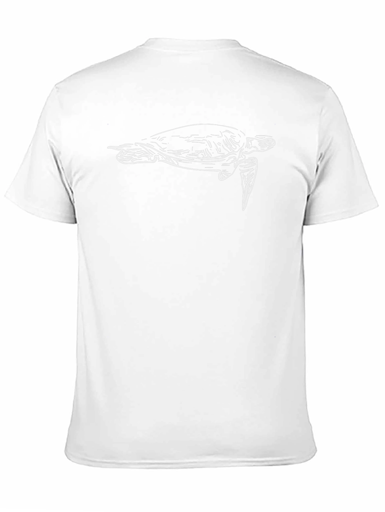 Sea Turtle Graphic Tee - Black Cotton T-Shirt