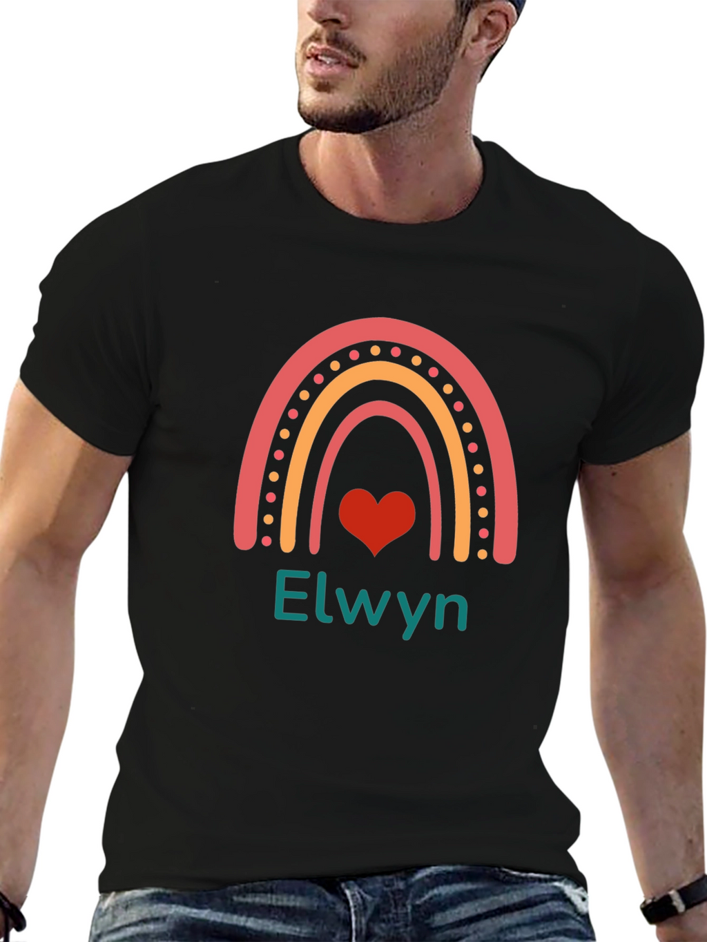 Elwyn Rainbow Heart T-Shirt