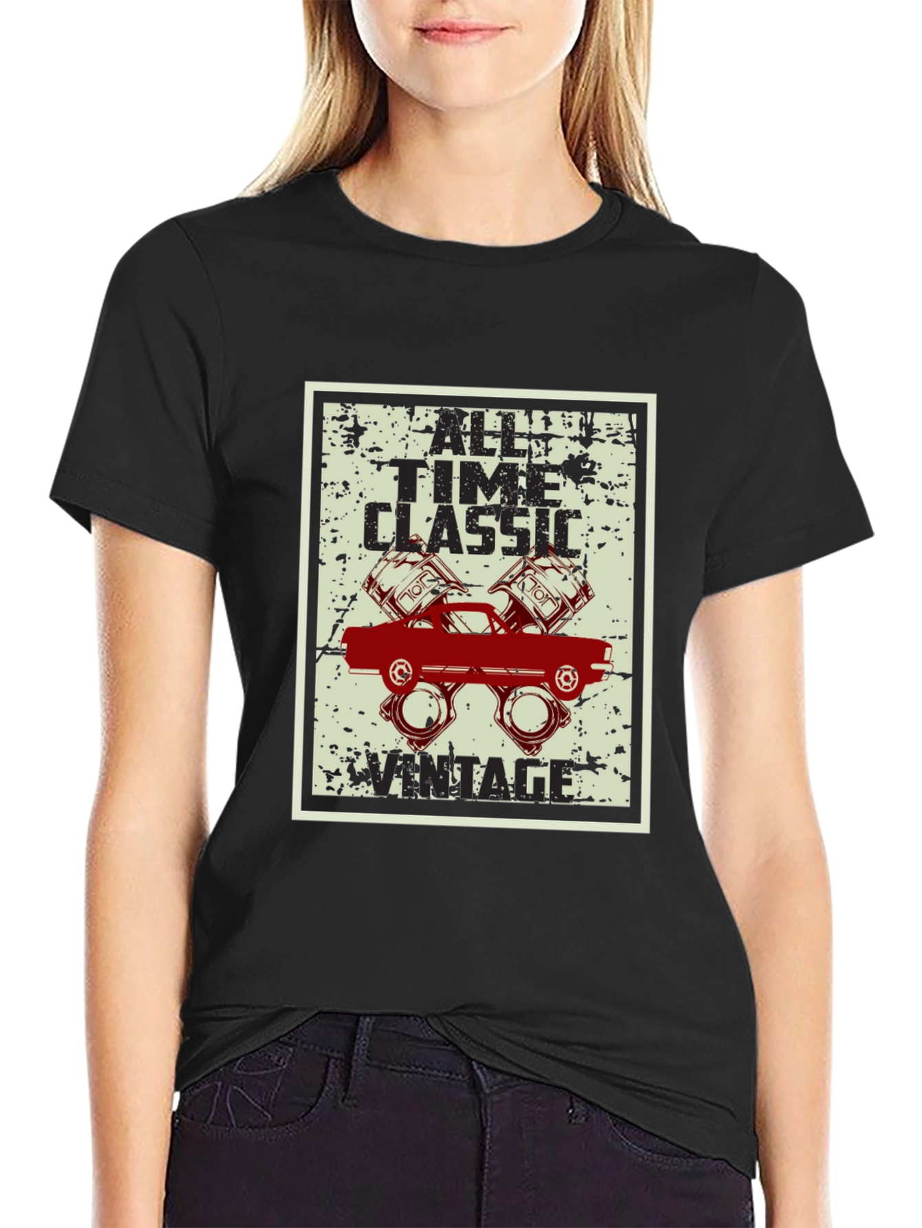 All Time Classic Vintage Car Graphic T-Shirt