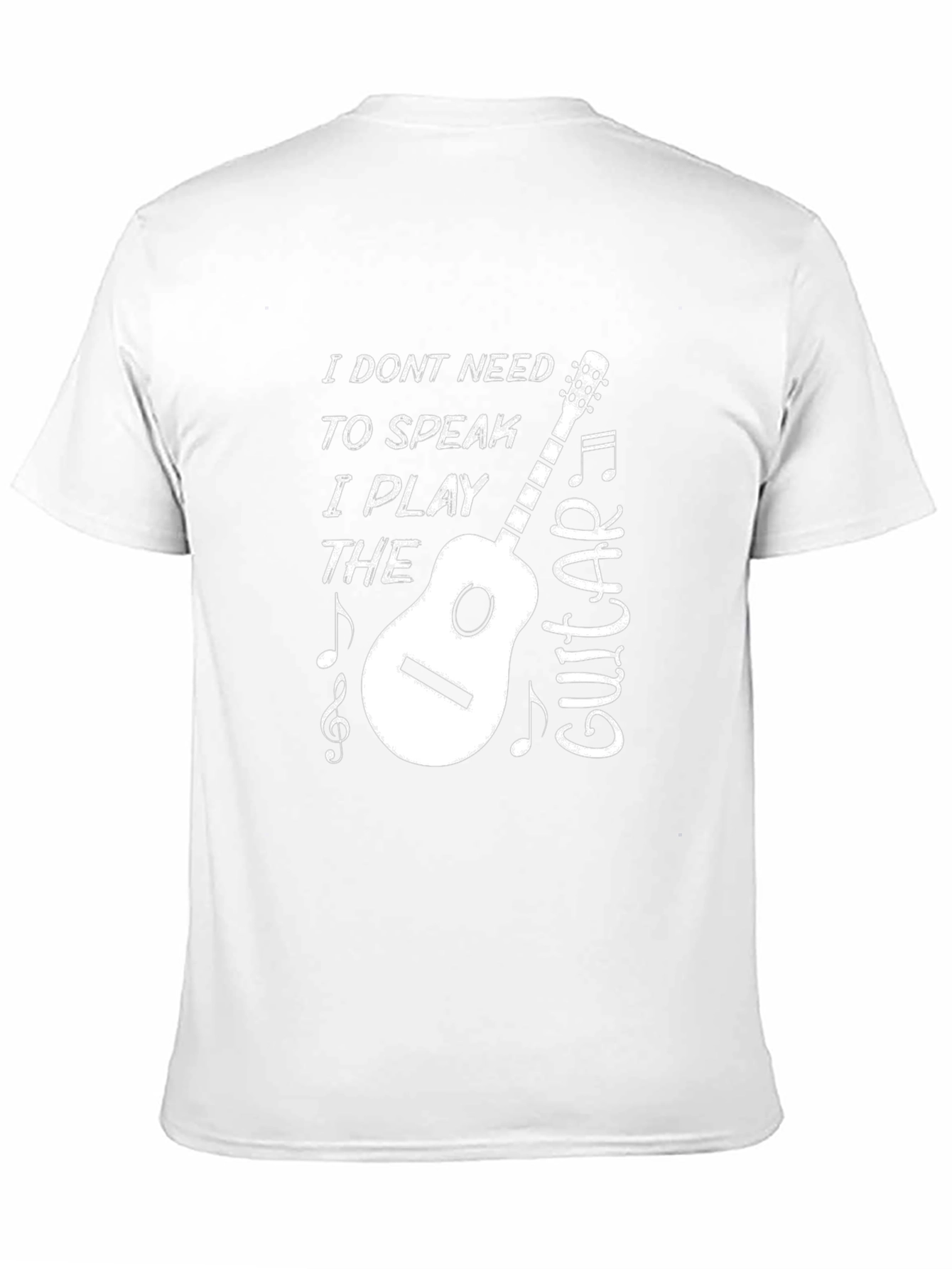 Musicians Tee: I Play The Guitar Graphic T-Shirt