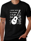 Musicians Tee: I Play The Guitar Graphic T-Shirt