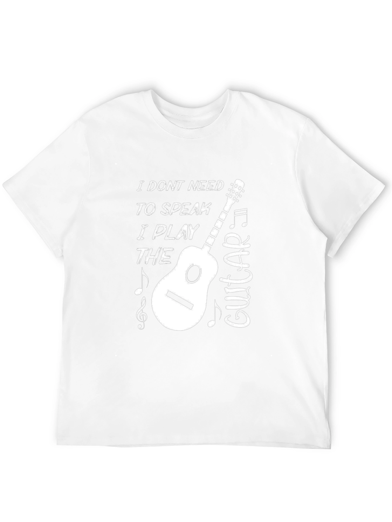 Musicians Tee: I Play The Guitar Graphic T-Shirt