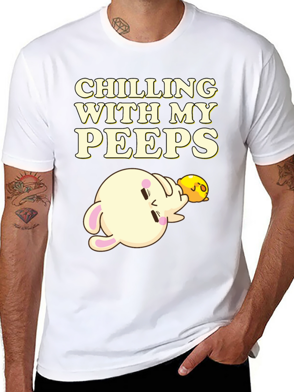 Chilling with my Peeps T-Shirt Black