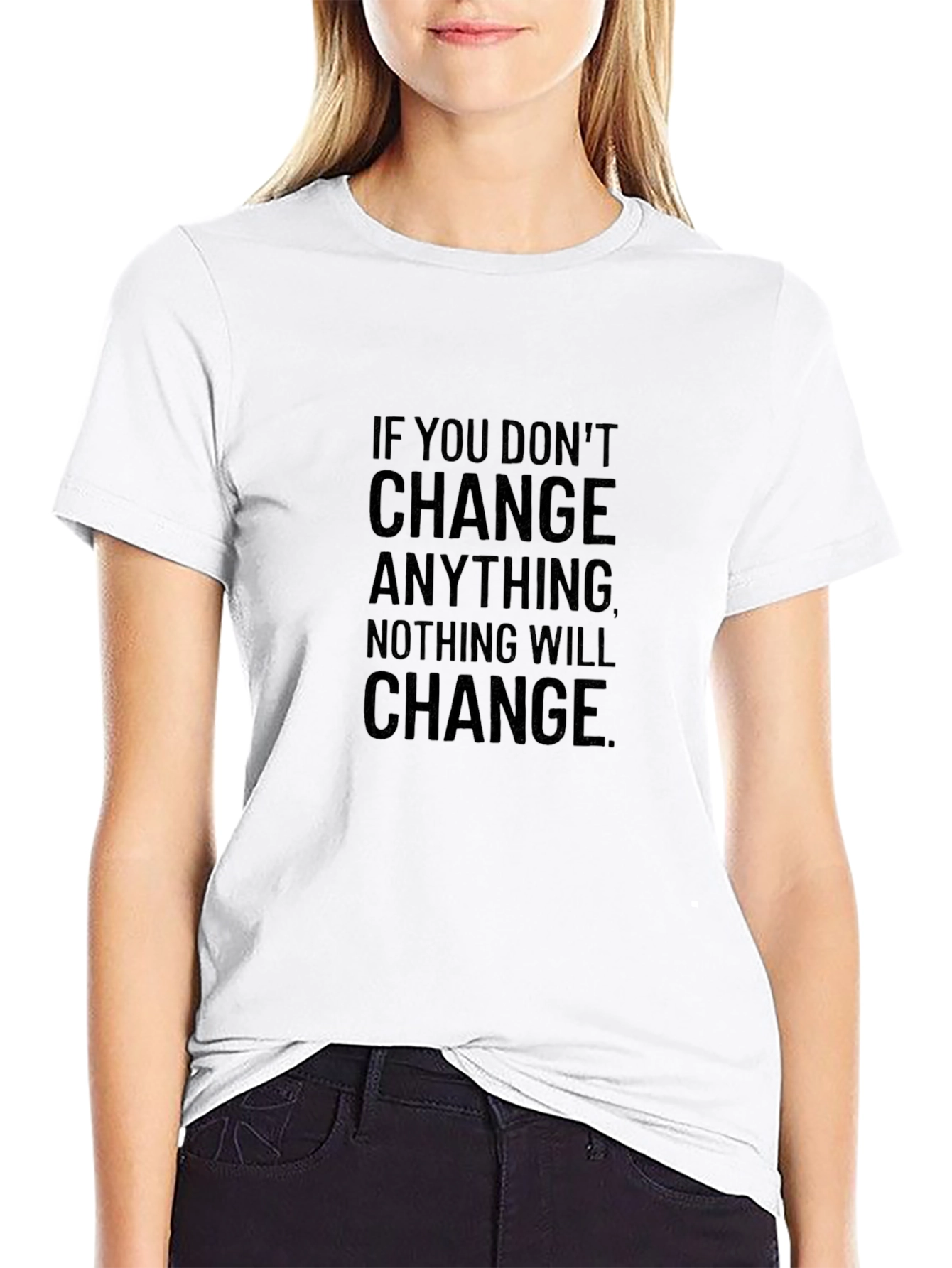 Change Motivational Graphic Tee - Black