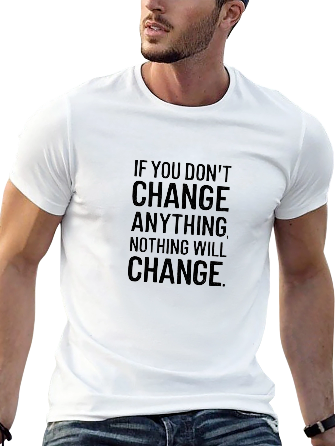 Change Motivational Graphic Tee - Black