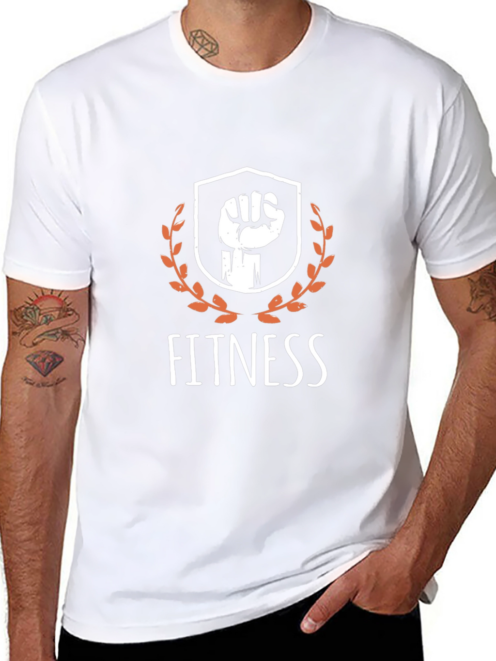 Fitness Power Fist Graphic T-Shirt