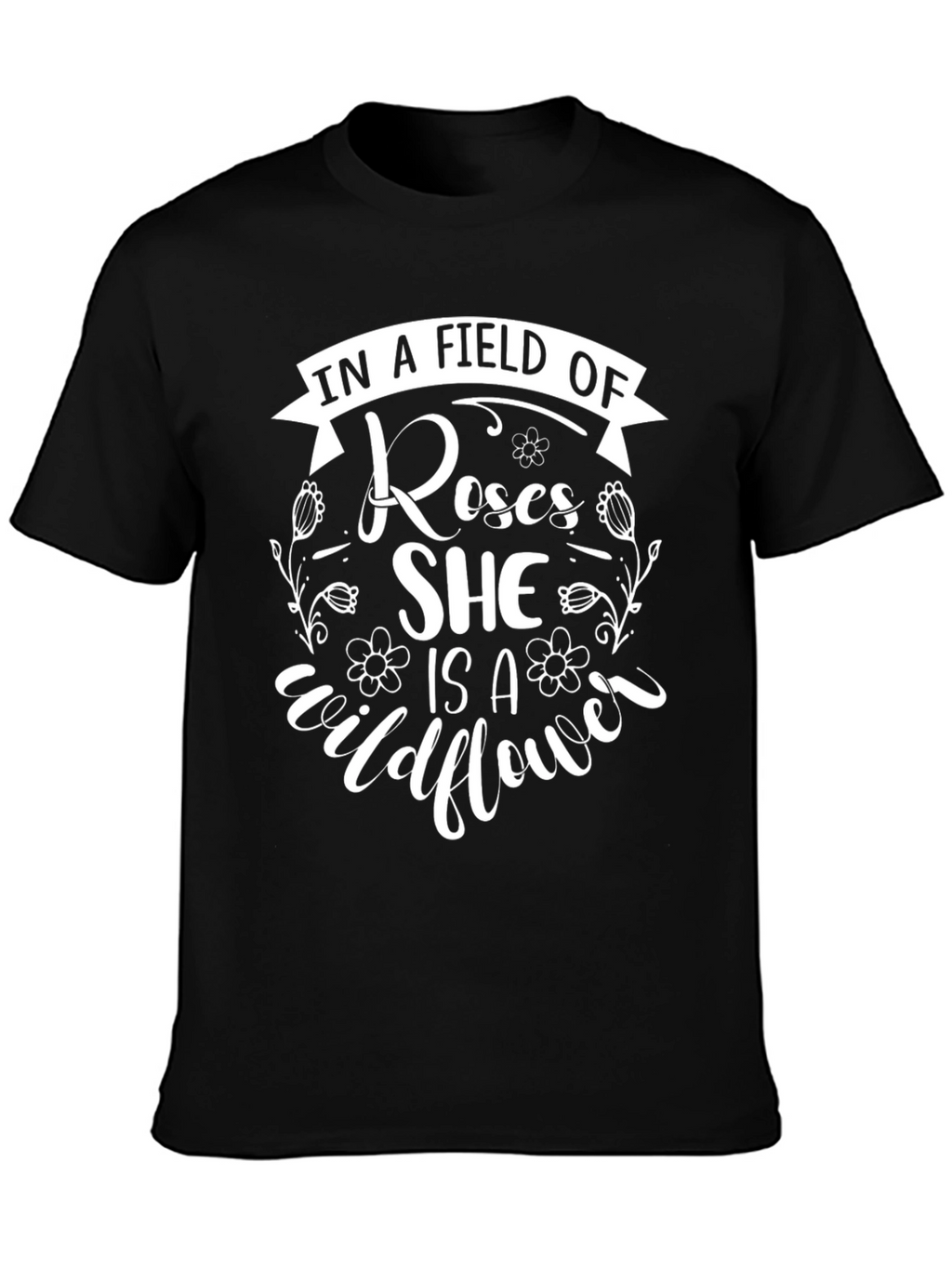 Wildflower Graphic T-Shirt - Floral Design