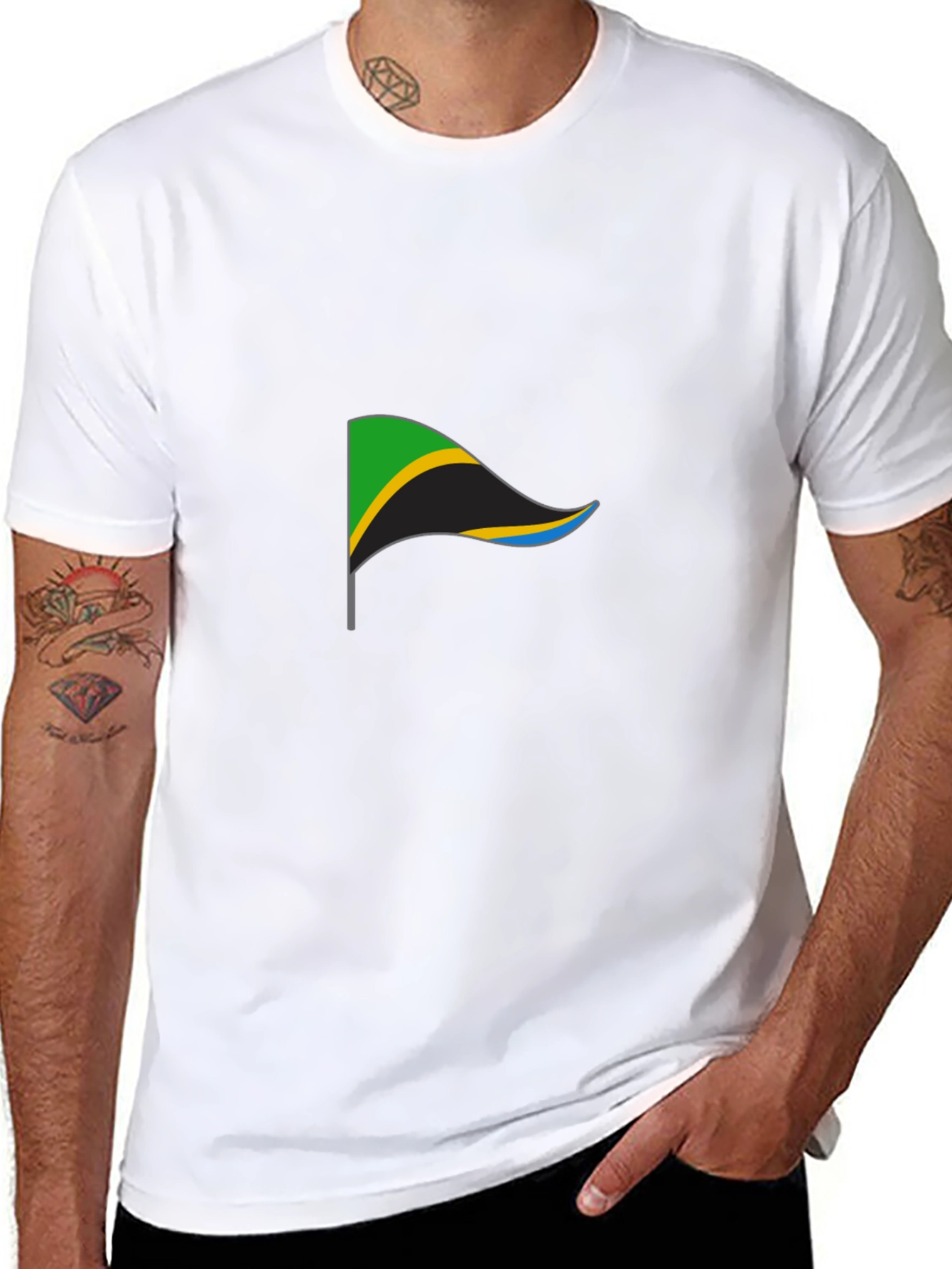 Tanzania Flag Graphic T-Shirt