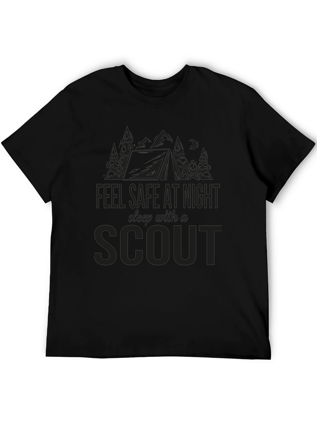 Feel Safe at Night Scout T-Shirt - Black
